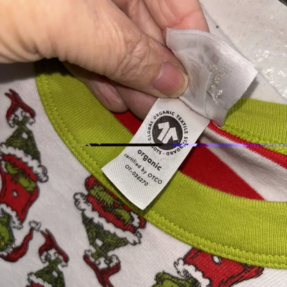 Hanna Andersson Dr. Seuss Grinch Pajamas Set Organic Cotton Unisex 14 Child